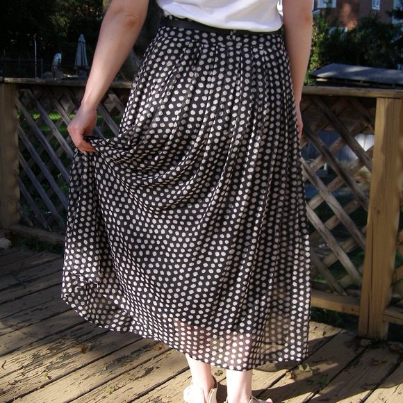 🖤 NWT American Rag Lined Skirt size 11 Polka dots - Picture 6 of 9